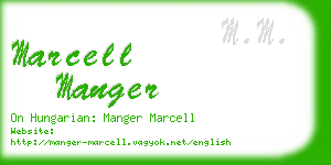 marcell manger business card